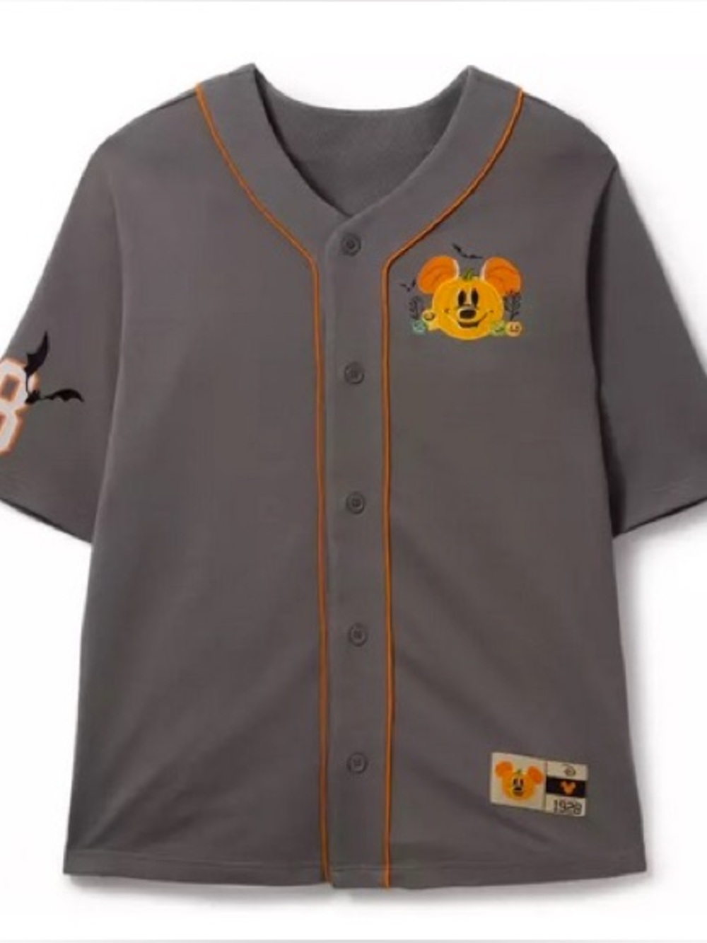 Disney Mickey Mouse Halloween/Pumpkin Baseball Jersey